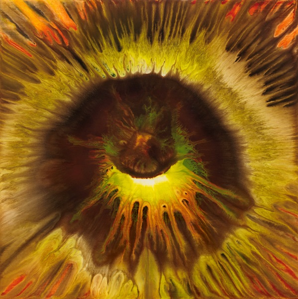 Eye of Desire Fluid Art Painting