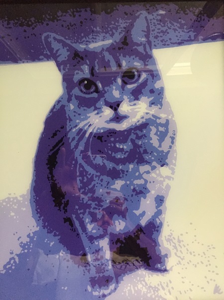 Kitty Fluid Art Painting