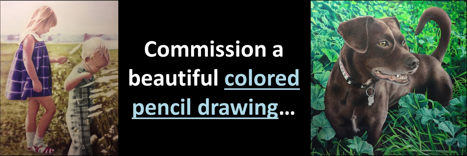 Commission a beautiful colored pencil drawing...